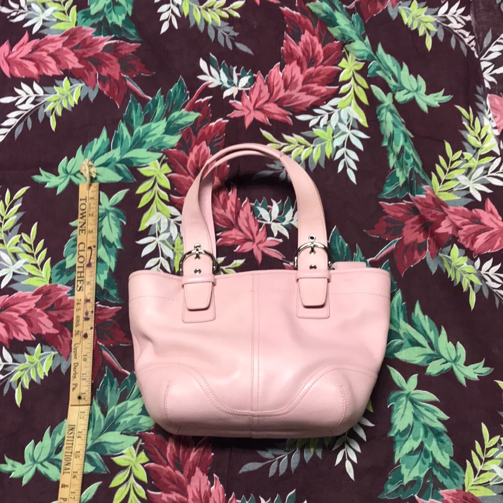 Coach pink leather Soho handbag. Never used
